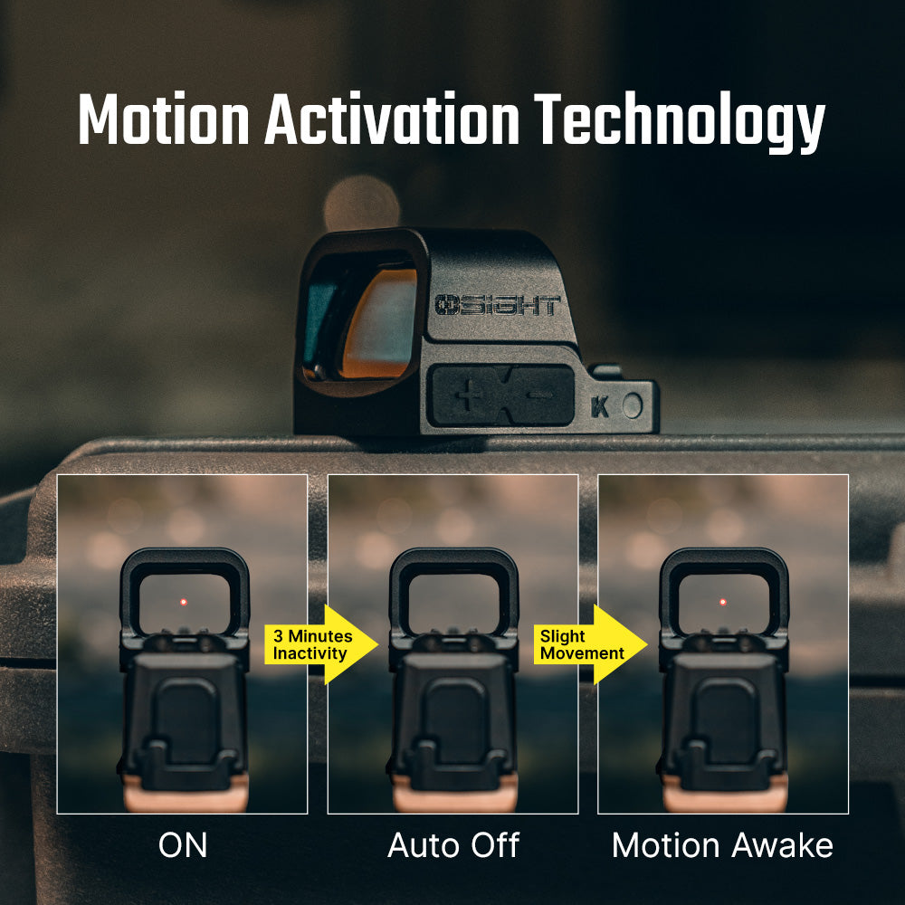 Osight K RMSc Footprint 6 MOA Red Dot Sight with Side-Loading Battery Design