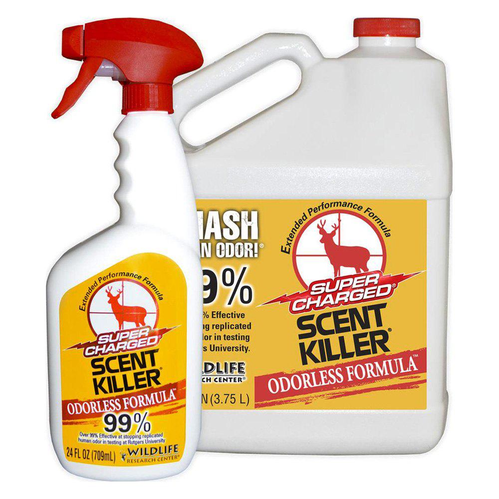 Wildlife Scent Killer Super Charged Odor Eliminator Gallon Plus 24oz Spray Bottle
