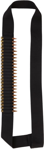 Bulldog Black 24-Cartridge Rifle Ammo Bandolier with 2" Webbing
