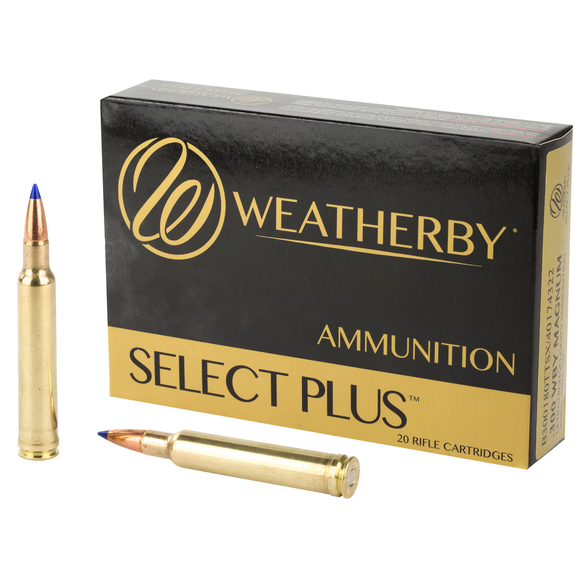 Weatherby Select Plus Barnes Tipped TSX Lead Free 180 Grain .300 Weatherby Mag 3232 fps