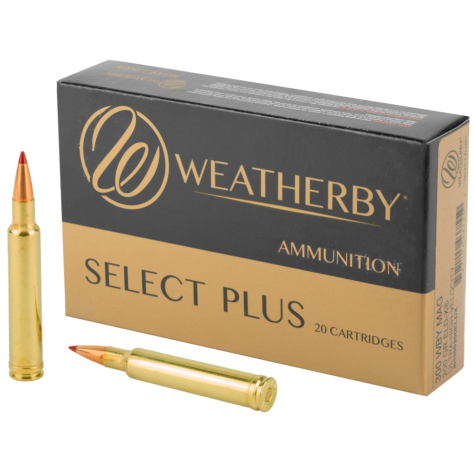 Weatherby Select Plus Hornady ELD-X 200 Grain .300 Weatherby Mag 3000 fps