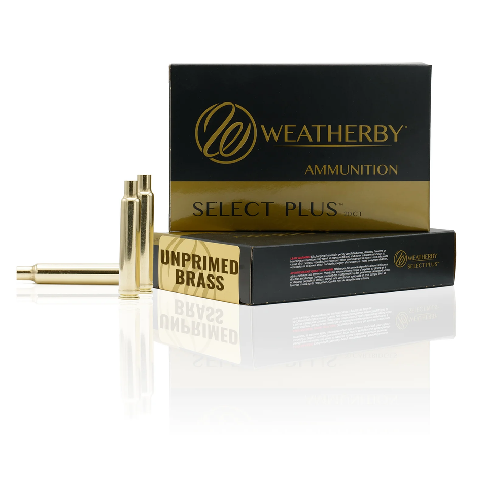 Weatherby Unprimed Brass Rifle Cases .224 Wby Mag - 20 Count