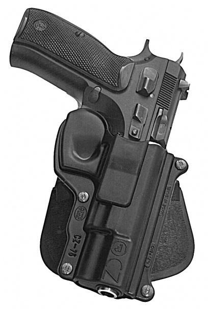 Fobus Black Right Hand Paddle Holster for CZ 75 9mm Pistol