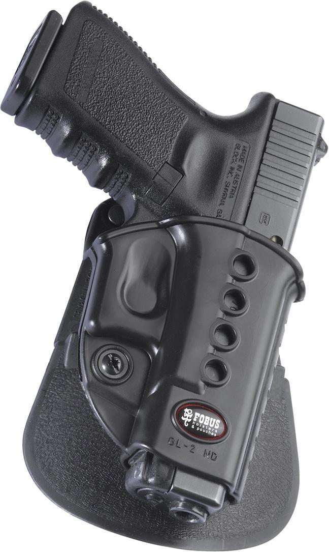 Fobus Black Right Hand Evolution Paddle Holster Compatible with Glock 17/19/23/33