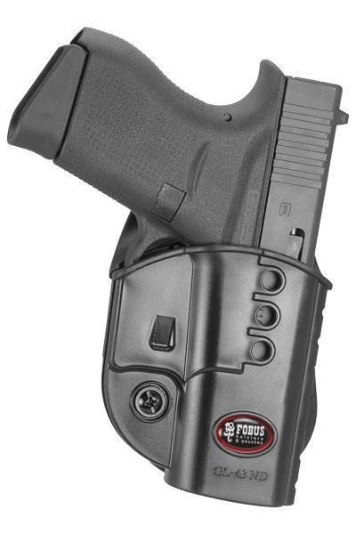 Glock 43 LH Paddle Holster One Piece Body Construction