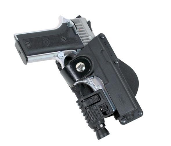 Fobus Glock 19/23/32 Paddle Holster w/ Laser Light - Muzzle Stud & Safety Strap