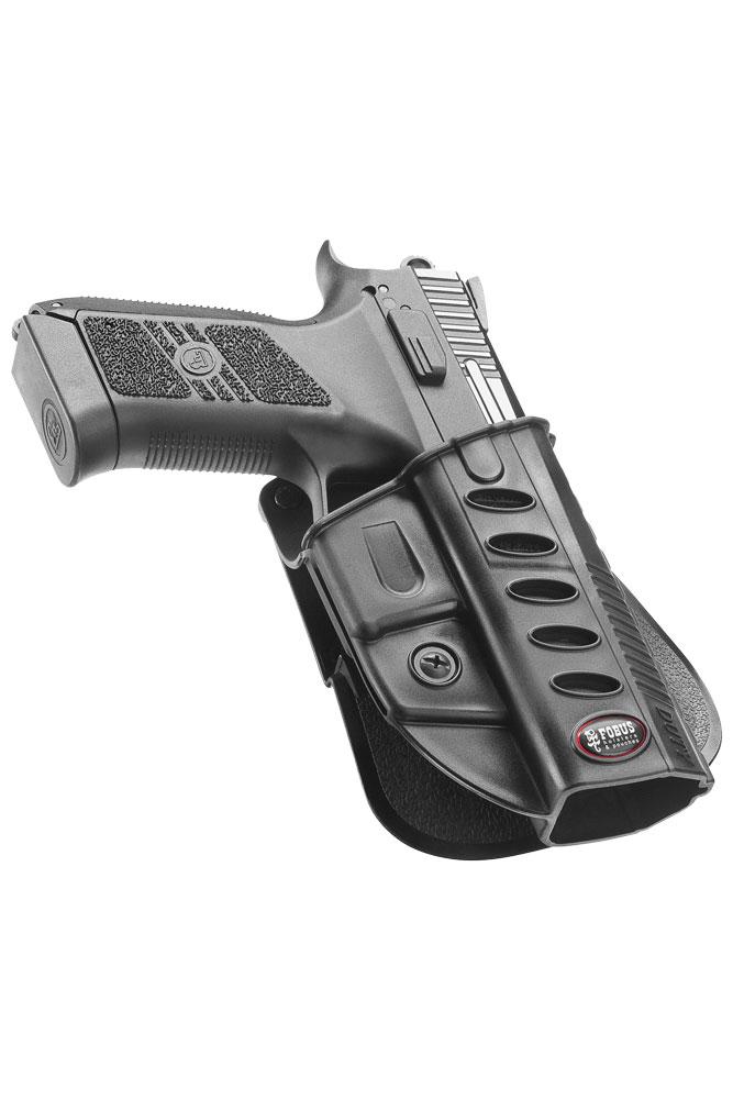Fobus E2 Evolution Paddle Holster CZ P07 Black Right Hand Carry