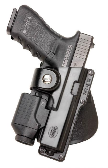 Fobus Paddle Holster for Glock 17/22/31 Accommodates Mounted Light or Laser