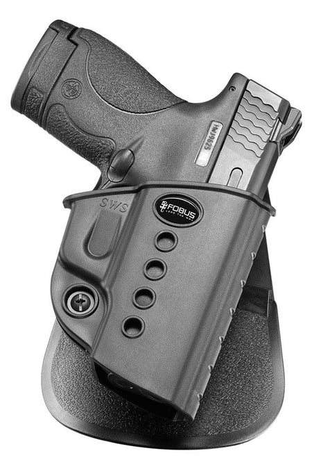 Fobus Evolution Series Adjustable Retention Paddle Holster for Walther PPS/M&P Shield M2.0 Black RH
