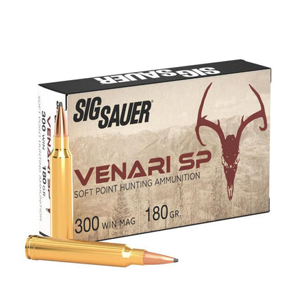 Sig Sauer Venari Soft Point 180 Grain .300 Winchester Mag 3050 fps