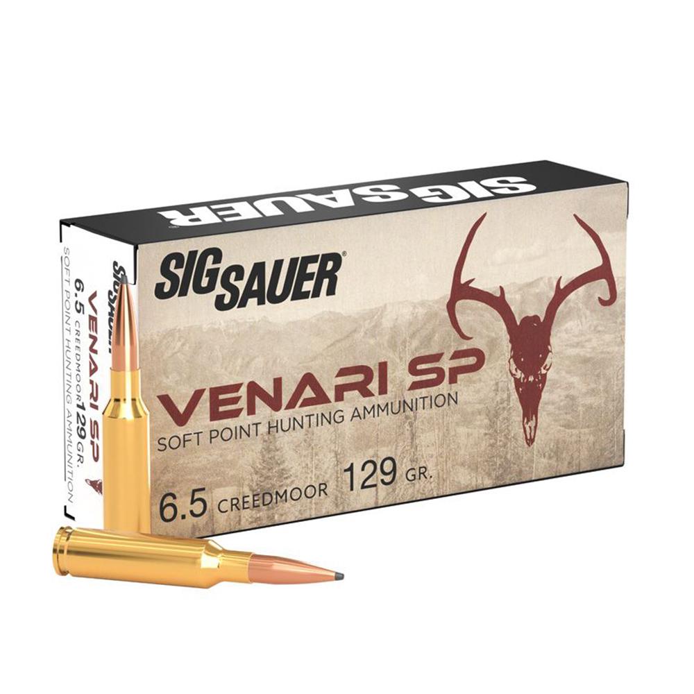 Sig Sauer Venari Soft Point 129 Grain 6.5mm Creedmoor 2820 fps