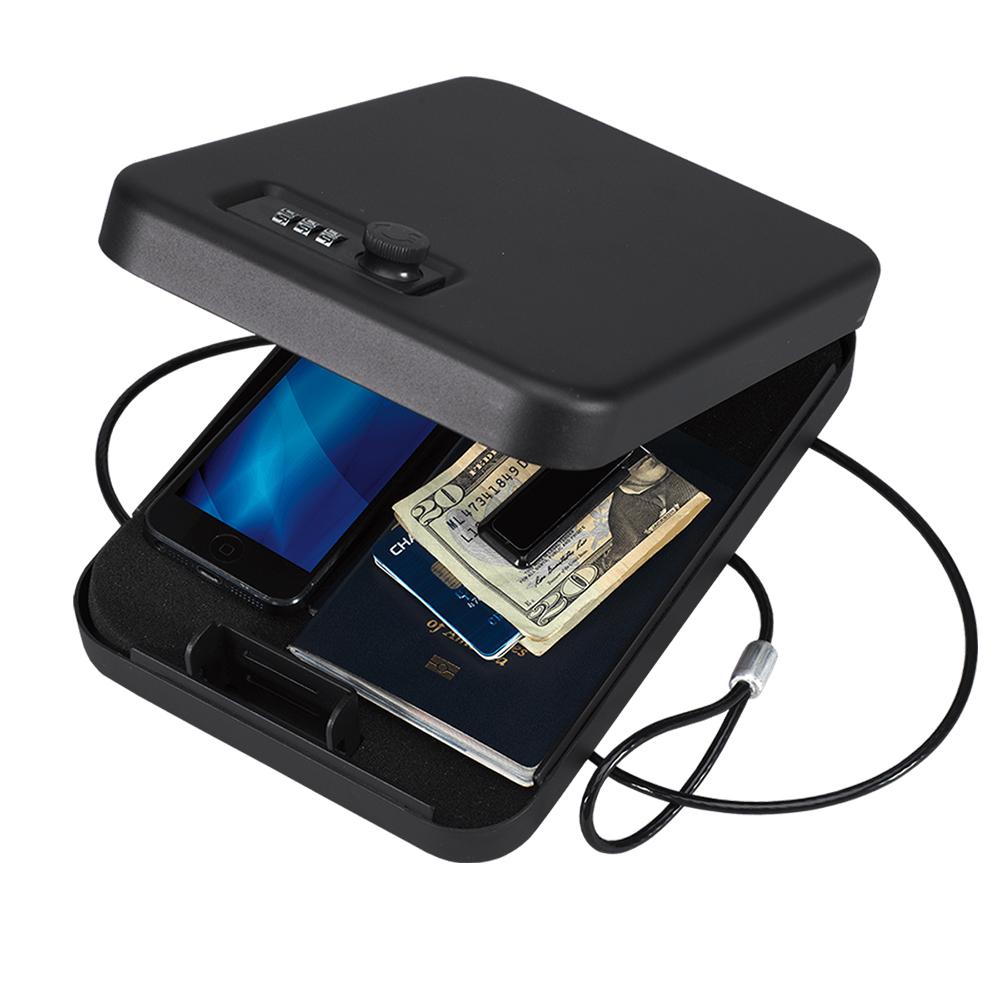 Stack-On Portable Security Case Small with Combination Lock Steel