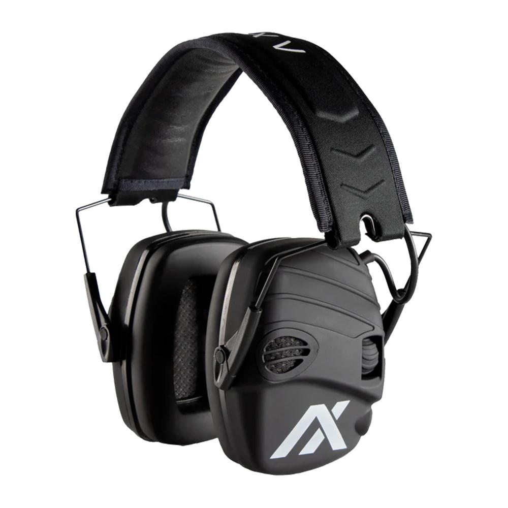 Axil TRACKR Electronic Earmuffs 25dB NRR Black Compact Design