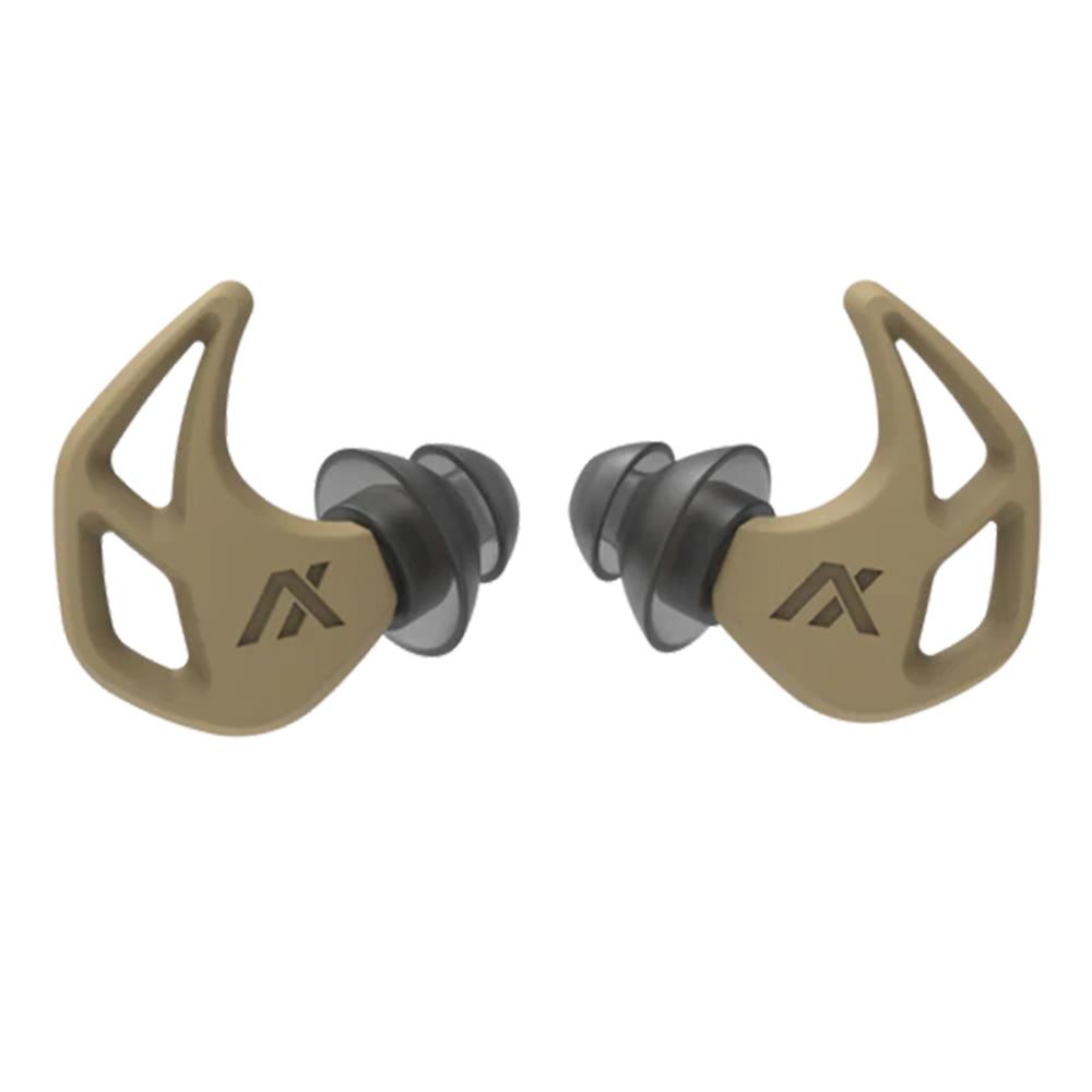 Axil X20 Desert Tan Passive Ear Protection Plugs 17-24dB Multiple Tip Sizes