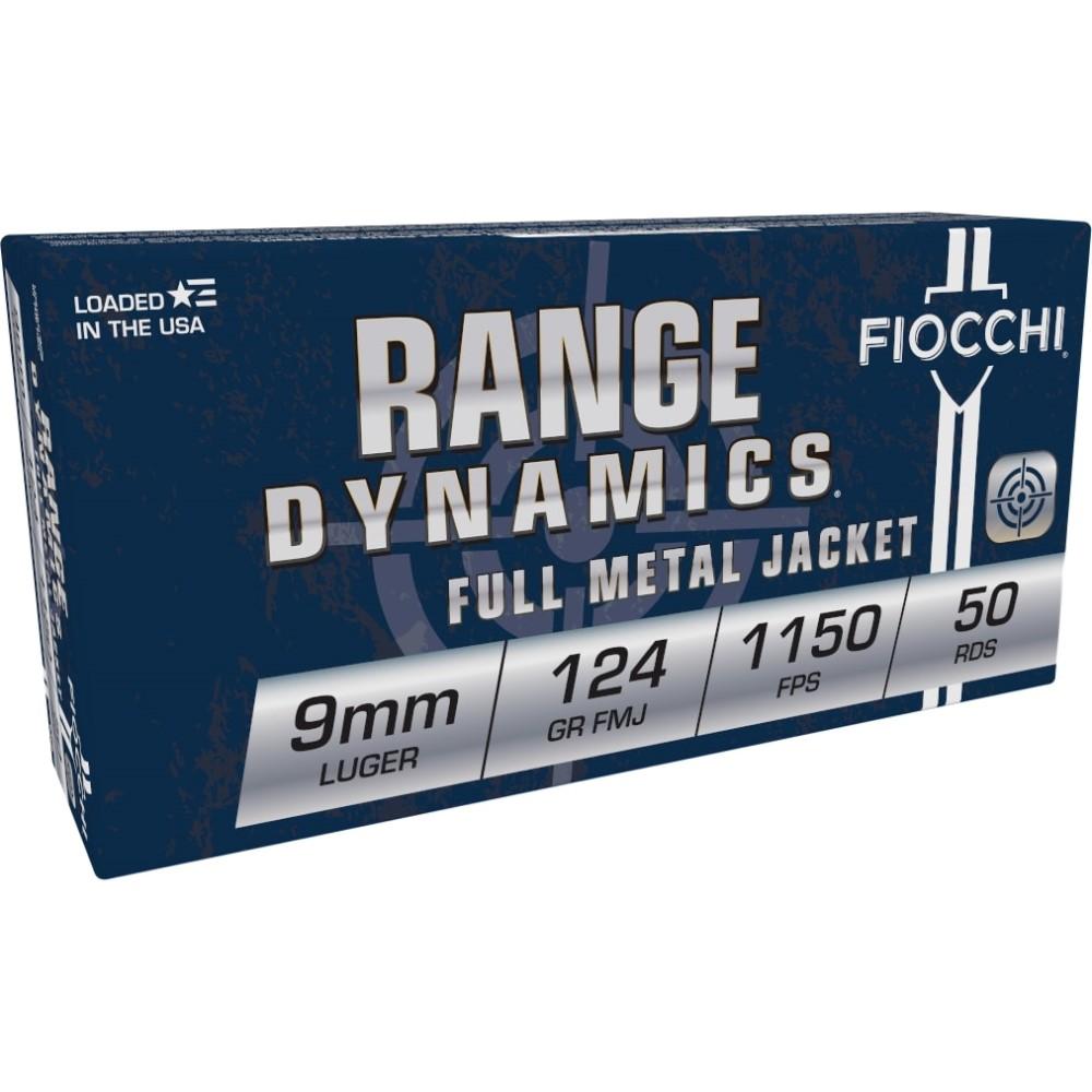 Fiocchi Range Dynamics 9mm Luger / Parabellum 124 Gr FMJ