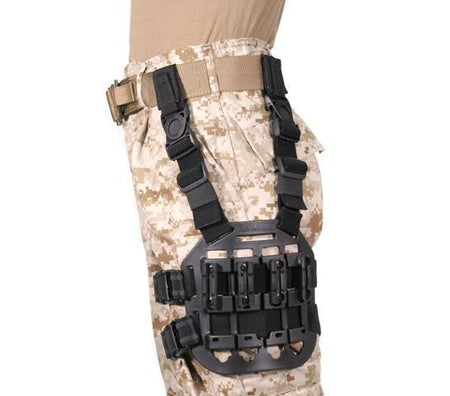 Blackhawk! Modular Drop Leg Platform with Four Accessory Rails - Black