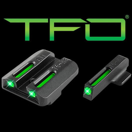 Kahr Pistol Truglo TFO Green/Green Tritium Fiber-Optic Sight Set