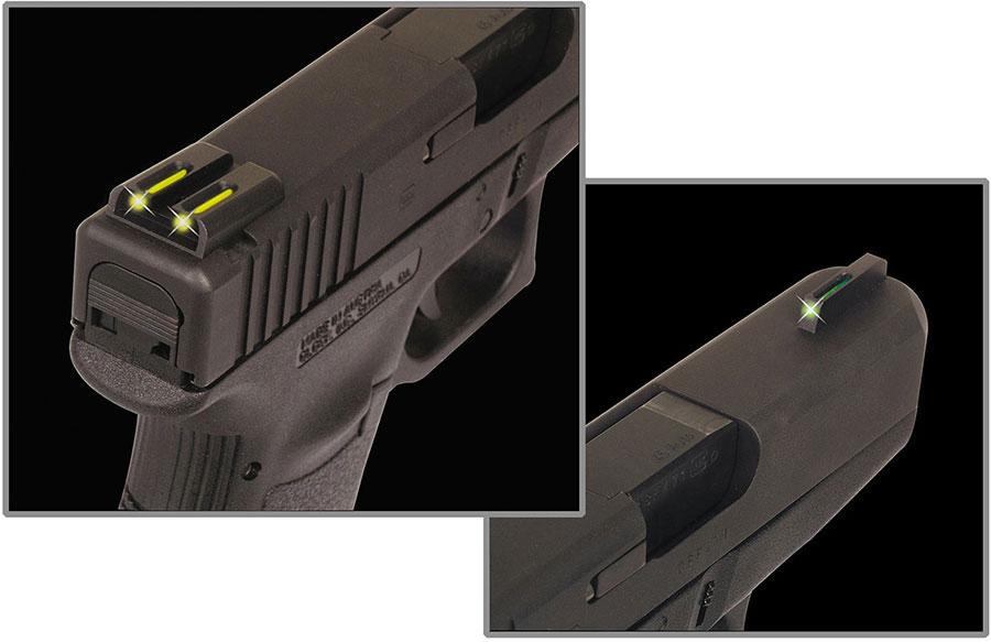Truglo TFO Night Sights Novak 1911 .260/.500 Green Front Yellow Rear