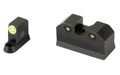 XS Sights R3D 2.0 Tritium Night Sight for CZ P10, Suppressor Height, Green Front Outline, Dual-Illuminated Front/Rear CZ-R201S-6G