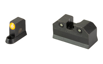 XS Sights R3D 2.0 Tritium Night Sight for CZ P10, Suppressor Height, Orange Front Outline, Dual-Illuminated Front/Rear CZ-R201S-6N