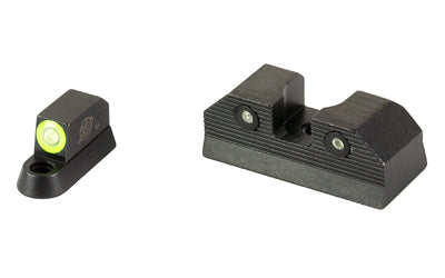 XS Sights R3D 2.0 Tritium Night Sight for CZ P10, Standard Height, Green Front Outline, Dual-Illuminated Front/Rear CZ-R202S-6G