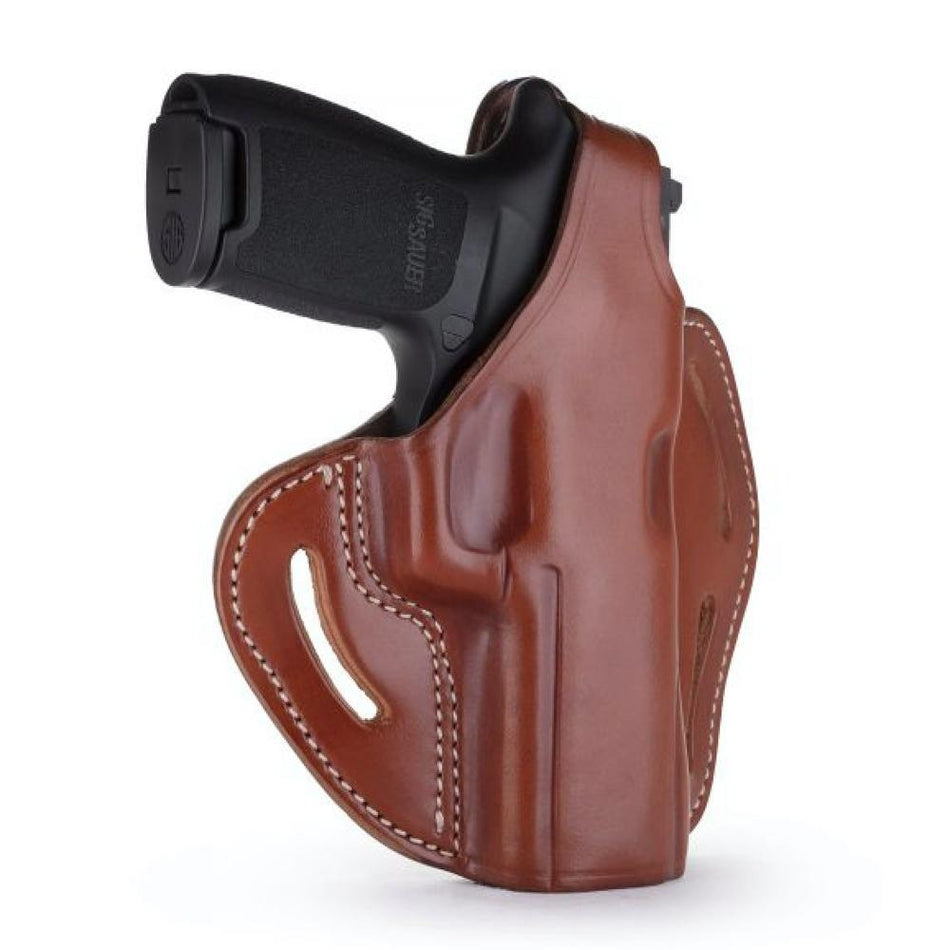 BHX Classic Brown Thumb Break Belt Holster Right Hand Size 4