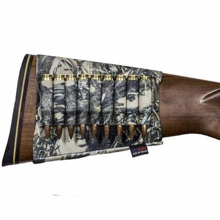Grovtec Open Style Rifle Buttstock Cartridge Holder TrueTimber Camo Pattern