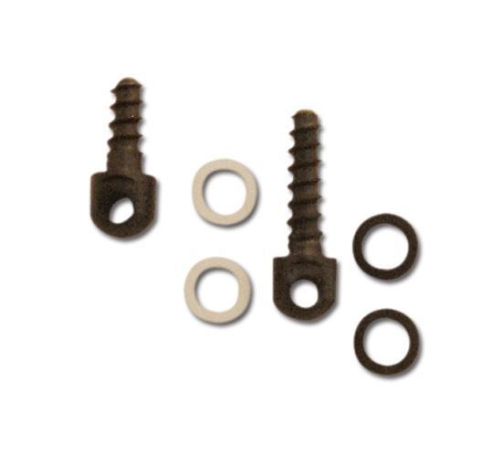 GrovTec Sling Swivel Stud Wood Screw Style 1/2" & 3/4" Spacers
