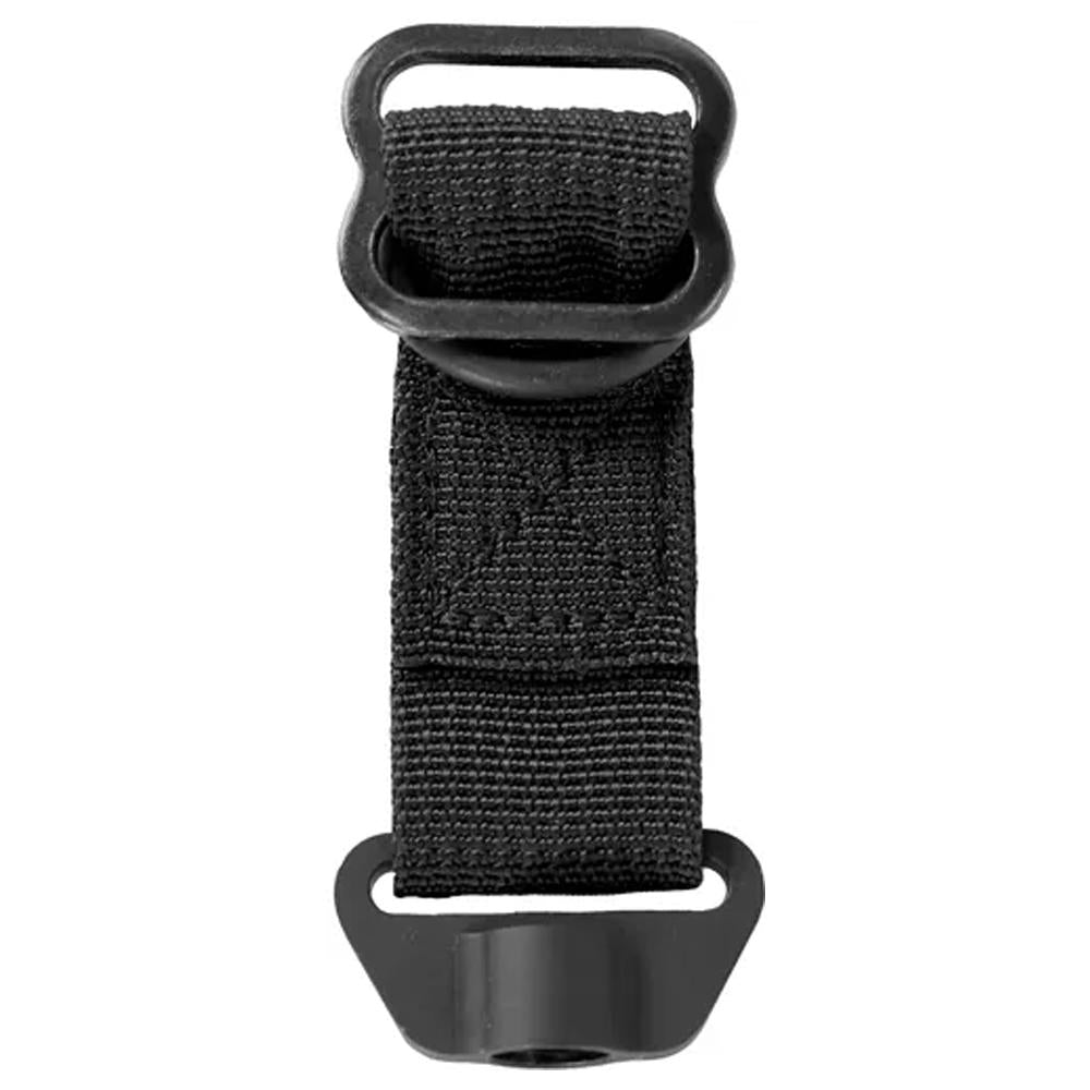 Grovtec Black Steel Buttstock Sling Tail Push Button Adapter