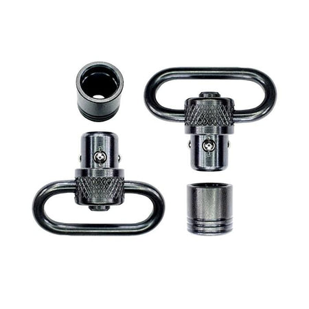 Grovtec Push Button Swivel Set with Bases 1" Standard Black Oxide
