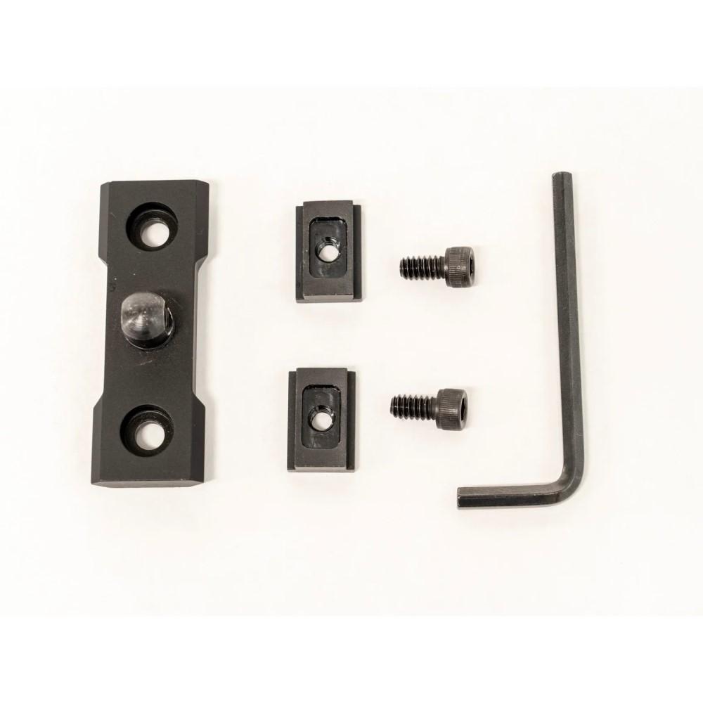 Grovtec T-Nut Stud Adaptor for Anschutz Rail Picatinny Bipod Mount Black