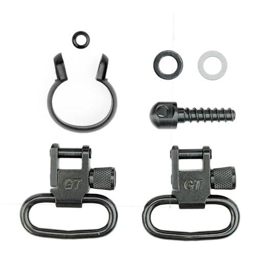 Grovtec 1-Piece Barrel Band Sling Swivel Set .430" to .445" Black