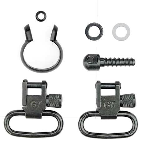 Grovtec Remington Rifle GT Locking Swivel Set with Barrel Band Black