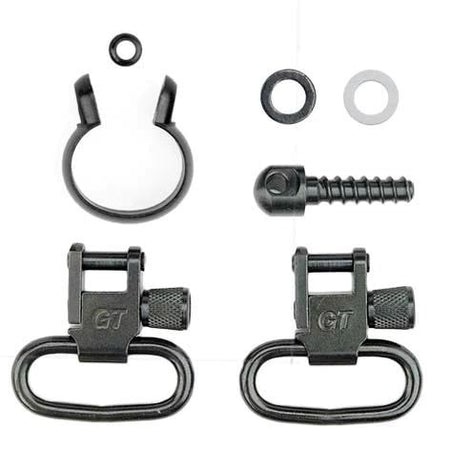 Grovtec Remington Rifle GT Locking Swivel Set with Barrel Band Black
