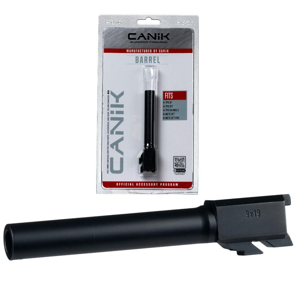 Canik CNC Steel Drop-In Barrel TP9 SF SFT SA Mod2 METE SFT Pro Full Size Black 9mm