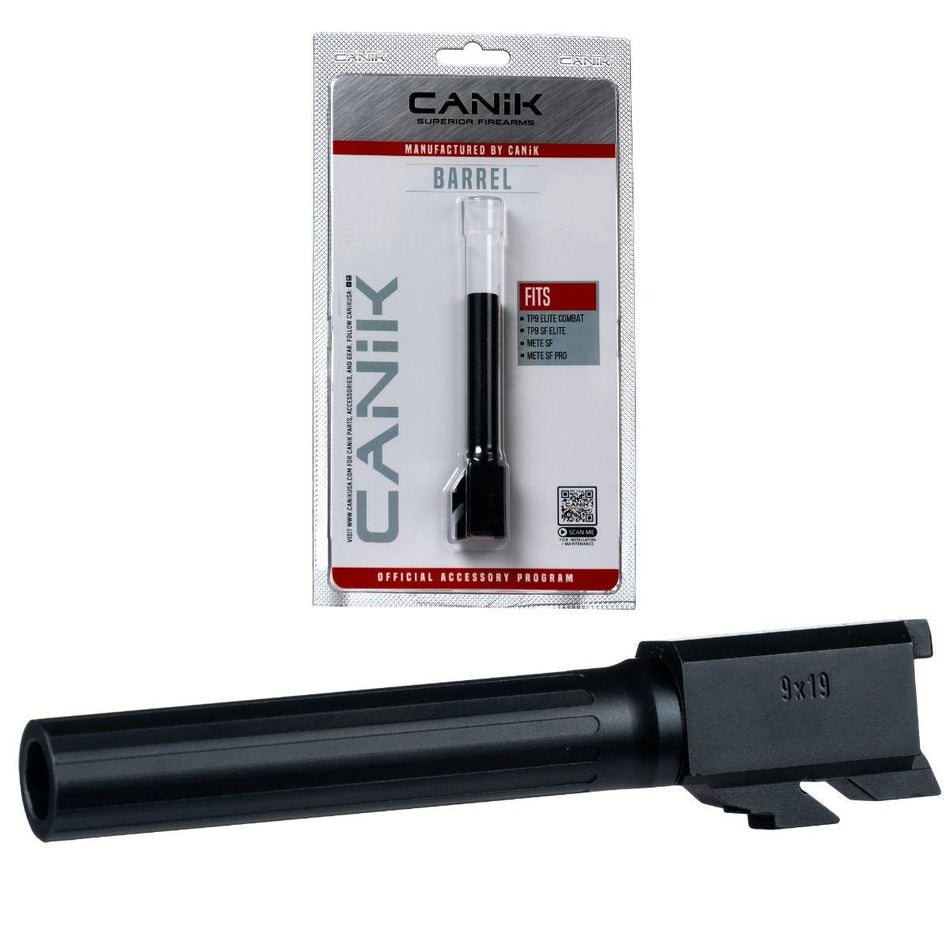 Canik Drop-In Precision Steel Barrel Compact Fluted 9mm Canik Compatible Pistols Black