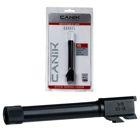 Canik Fluted Compact Drop-In Steel Barrel for 9mm Canik TP9/METE Pistols, Black