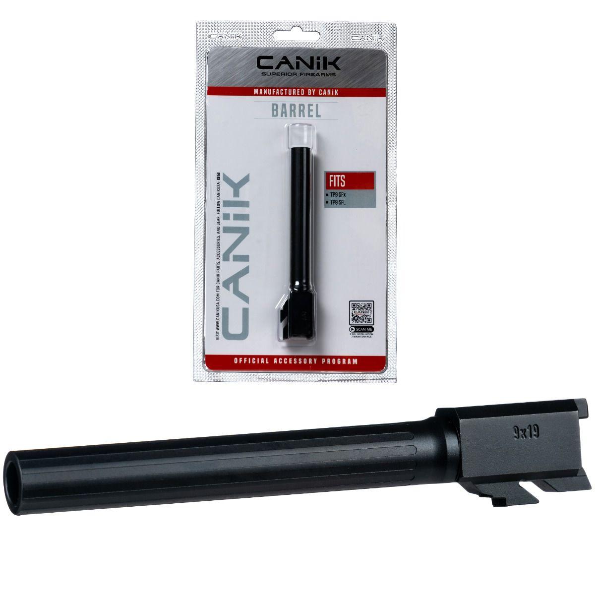 Canik Steel Full Size Fluted Drop-In Barrel for Select Canik Pistols 9x19mm Black