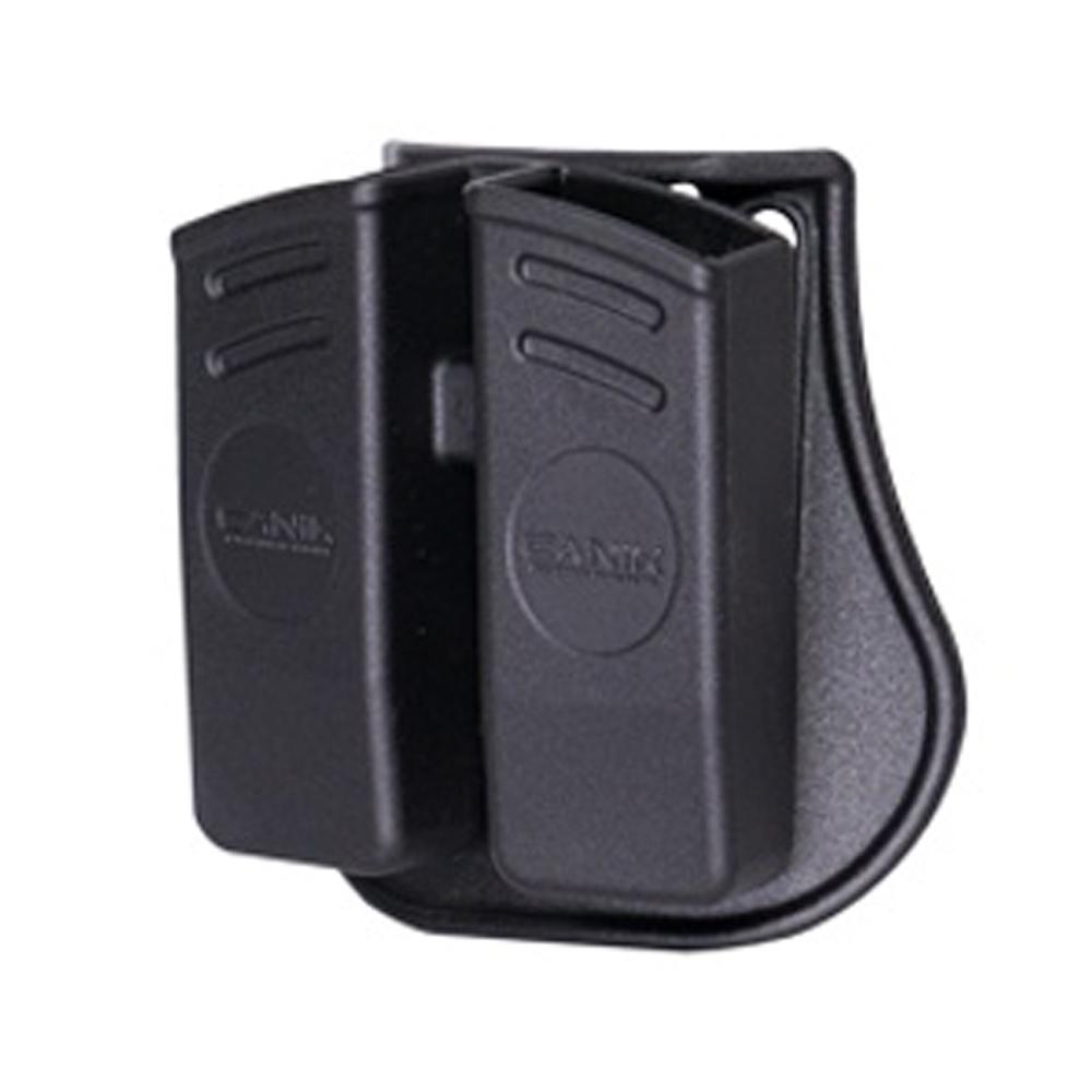 Canik Universal Dual Magazine Holster Pouch Black Polymer Construction