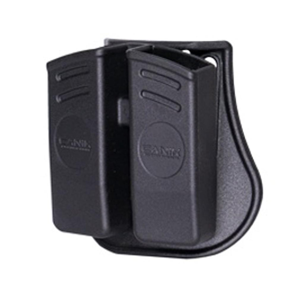 Canik Universal Dual Magazine Holster Pouch Black Polymer Construction