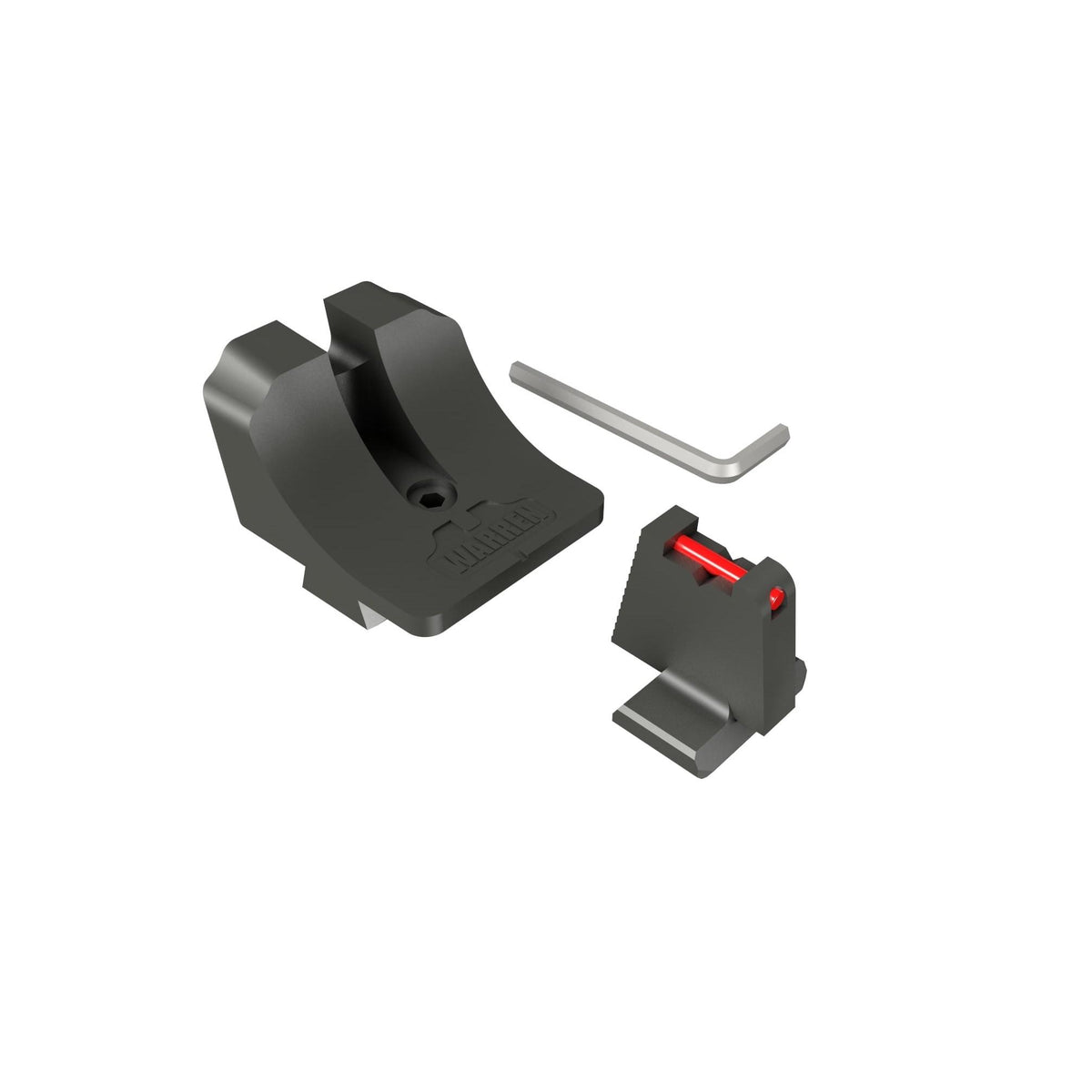 Canik Warren Tactical Sight Set for TP9 - Suppressor Height Fiber Optic Front & Blacked Out Rear
