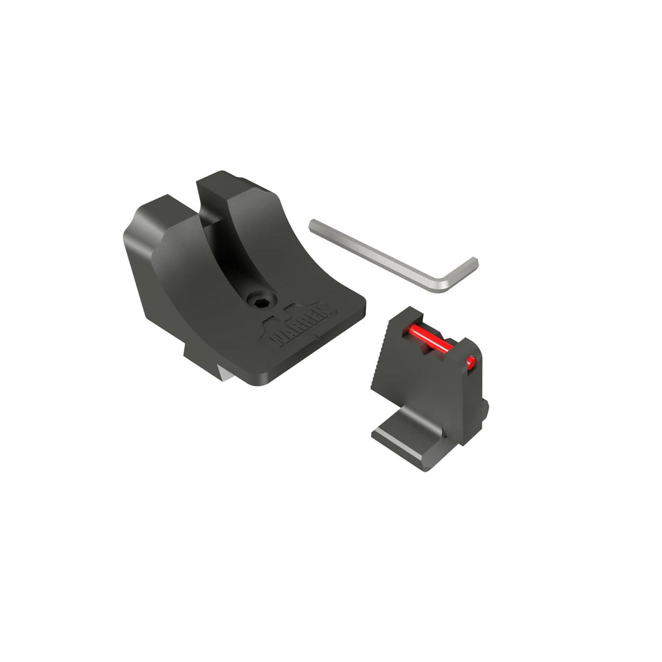 Canik Warren Tactical Sight Set for TP9 - Suppressor Height Fiber Optic Front & Blacked Out Rear