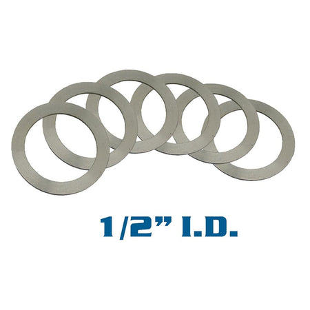 YHM 1/2" Inner Diameter Stainless Barrel Shim Set for QD Muzzle Brakes