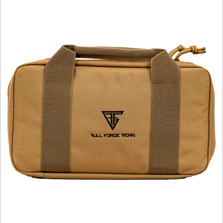 Full Forge Gear CAT-1 Tan Pistol Case with MOLLE and Wrap-Around Zipper