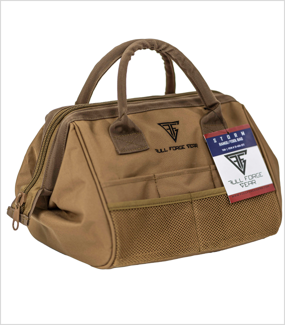 Full Forge Gear Storm Range Bag with 14 Interior Pockets Tan