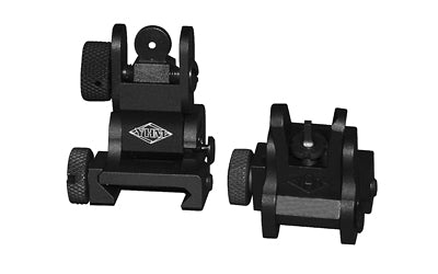 Yankee Hill Machine YHM-8027 Picatinny Flip-Up Sight Set, Steel Base, Quick Release, Black