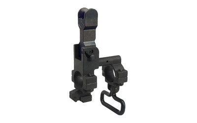 Yankee Hill Machine AR-15 Folding Front Sight Tower with Bayonet Lug, Hooded or Standard Guard, Black YHM-9394