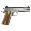 Rock Island Armory Rock 1911 Full Size Handgun 9mm Luger 10rd Magazine 5" Barrel Stainless Steel with Wood Grip