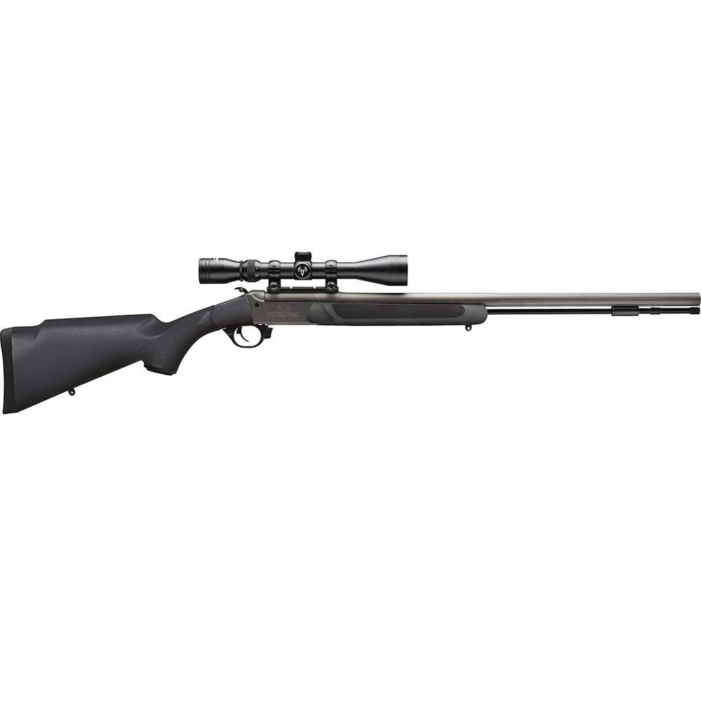 Traditions NitroFire .50 Cal Muzzleloader Single Shot Rifle 26" Barrel Black Stock 3-9x40 Scope Included