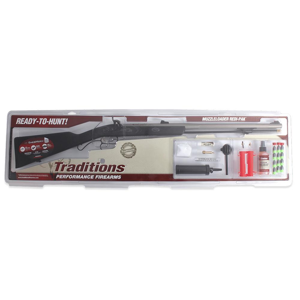 Traditions ShedHorn .50 Cal Musket Ignition Muzzleloader Redi-Pak Kit 26" Barrel